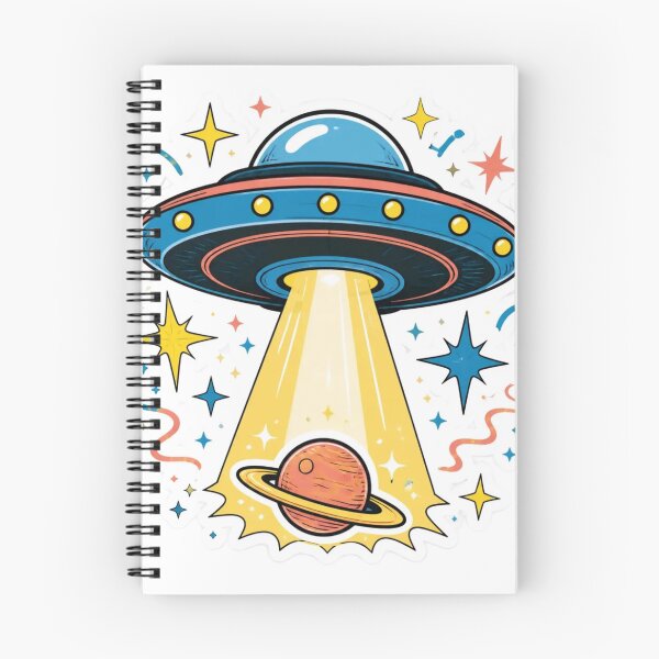 Item preview, Retro UFO & Stars Aliencore Cosmic designed and sold by StickyGuys.