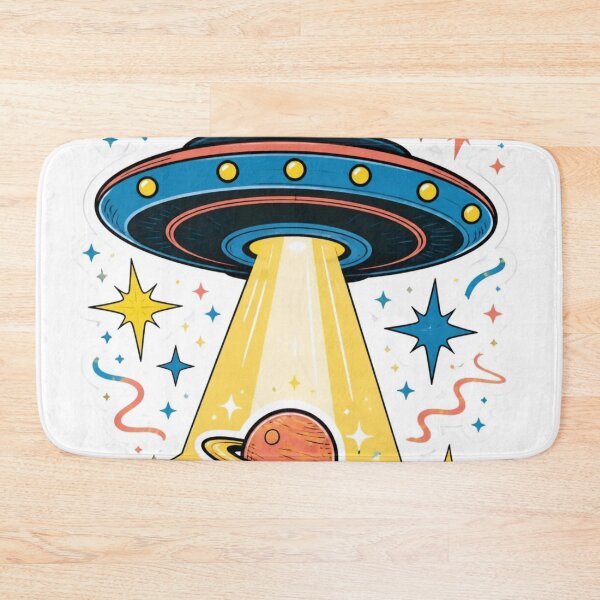 Item preview, Retro UFO & Stars Aliencore Cosmic designed and sold by StickyGuys.