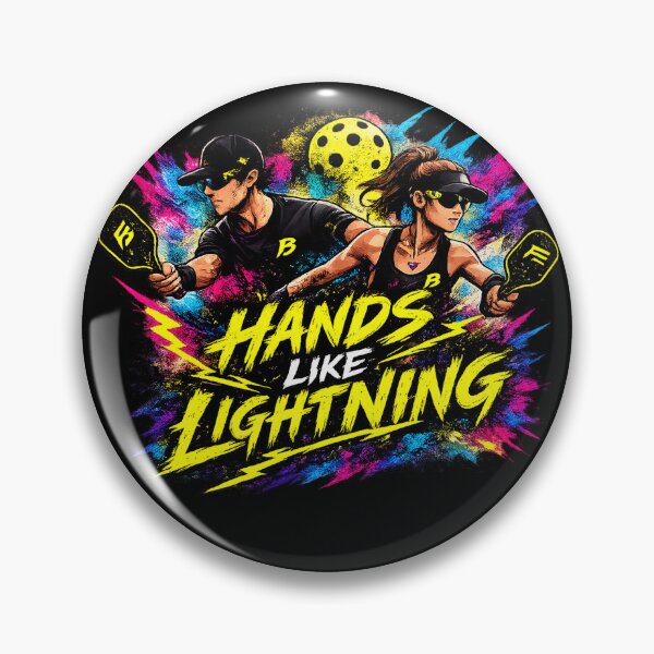 Item preview, Hands like Lightning Pickleball Shirt – Funny Trash Talk Gift for Competitive Players designed and sold by Surrealtrends.