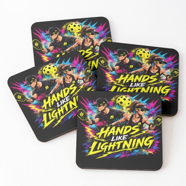 Item preview, Hands like Lightning Pickleball Shirt – Funny Trash Talk Gift for Competitive Players designed and sold by Surrealtrends.