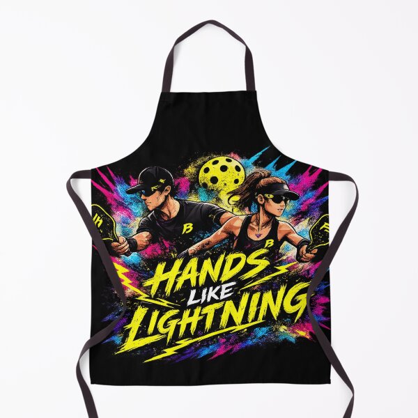 Item preview, Hands like Lightning Pickleball Shirt – Funny Trash Talk Gift for Competitive Players designed and sold by Surrealtrends.