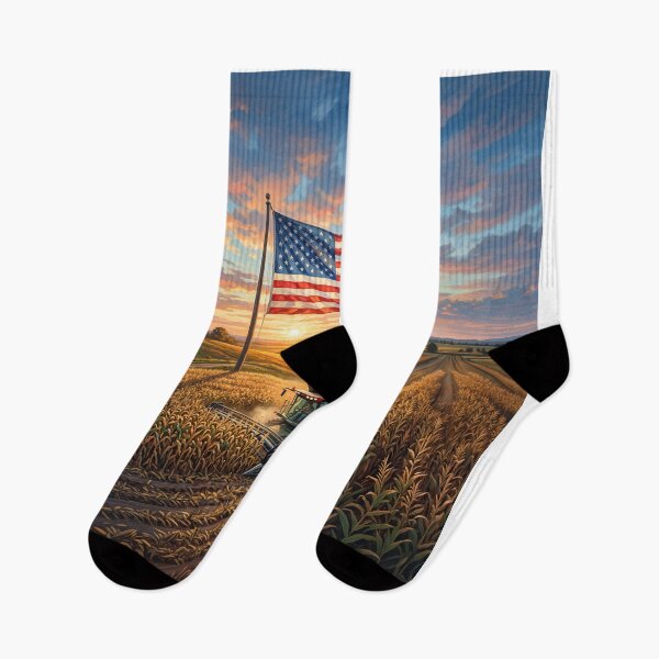 Artikelvorschau, American Flag Farm Harvest entworfen und verkauft von Home Decor Art.