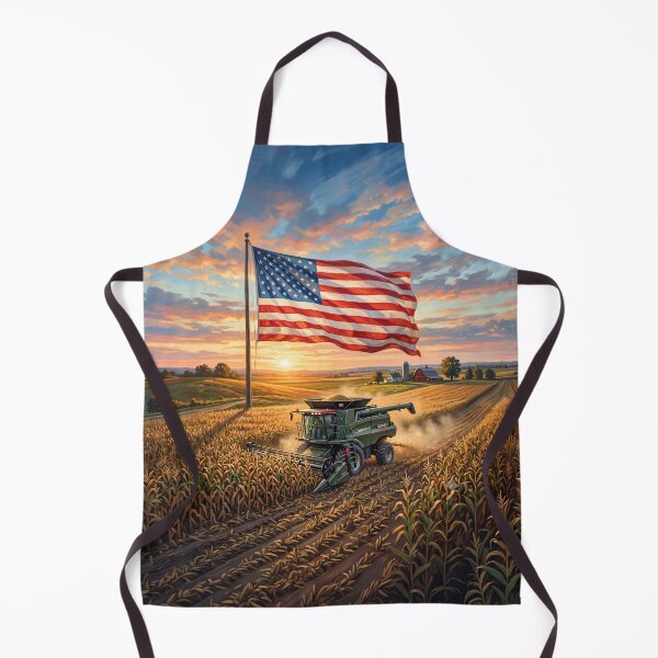 Item preview, American Flag Farm Harvest designed and sold by Home Decor Art.