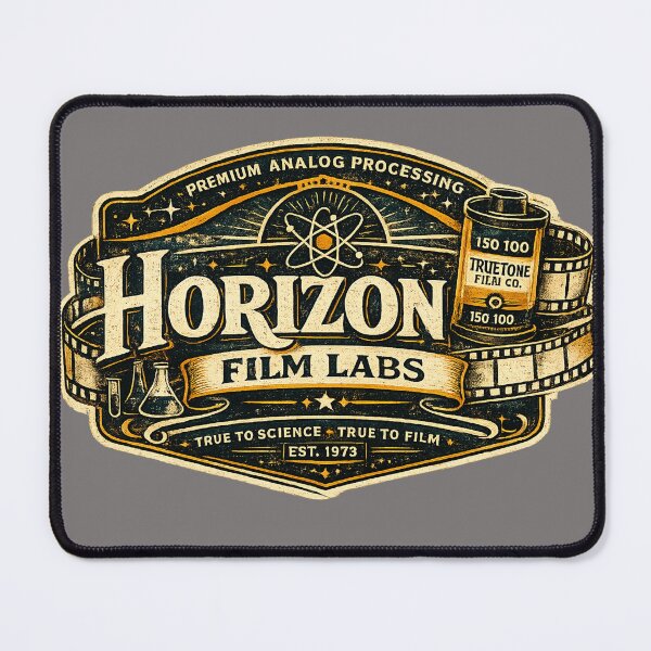 Item preview, Horizon Film Labs Retro Film Photography Badge designed and sold by Golden Era Studio.