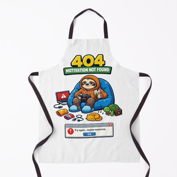 Item preview, 404 Motivation Not Found Funny Sloth Vector designed and sold by wizooo411.