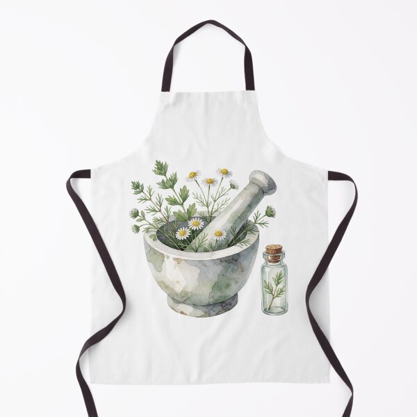 Item preview, Herbal Mortar and Pestle Botanical Illustration designed and sold by AillustriaAK.