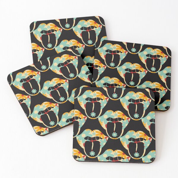 Item preview, Tongue Pop Art – Retro black prune Graphic Illustration 08 designed and sold by StefanStudioArt.
