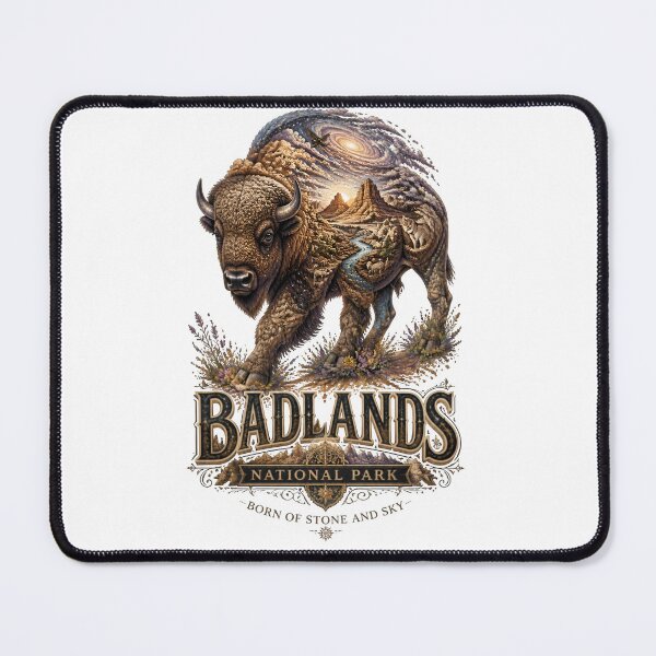 Item preview, Badlands National Park Cosmic Buffalo designed and sold by Sovereign Supply Co..