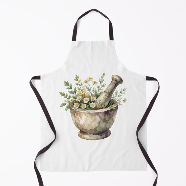 Item preview, Herbal Mortar and Pestle Botanical Illustration designed and sold by AillustriaAK.