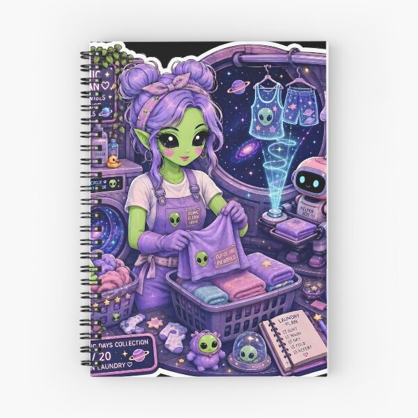 Item preview, Cosmic Days: Alien Laundry  designed and sold by STICK-KAY things Co..