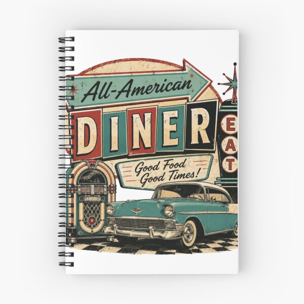 Item preview, Vintage American Diner Retro Sign | Good Food Good Times | Classic 50s Nostalgia designed and sold by Diesel outlaw .