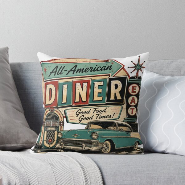 Item preview, Vintage American Diner Retro Sign | Good Food Good Times | Classic 50s Nostalgia designed and sold by Diesel outlaw .