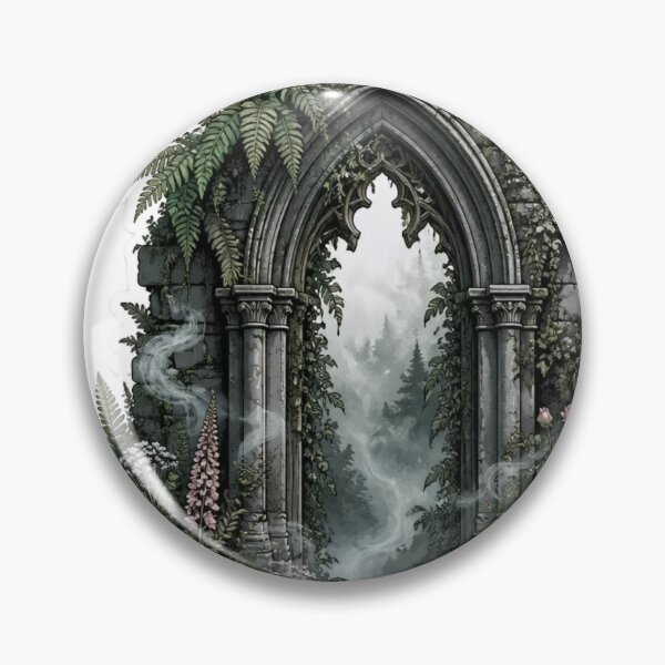 Item preview, Ethereal Ruins & Ferns Dark Cottagecore Highland designed and sold by StickyGuys.