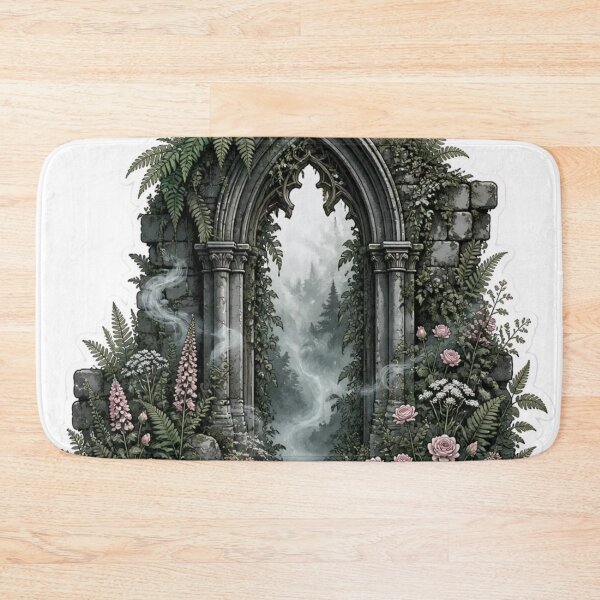 Item preview, Ethereal Ruins & Ferns Dark Cottagecore Highland designed and sold by StickyGuys.