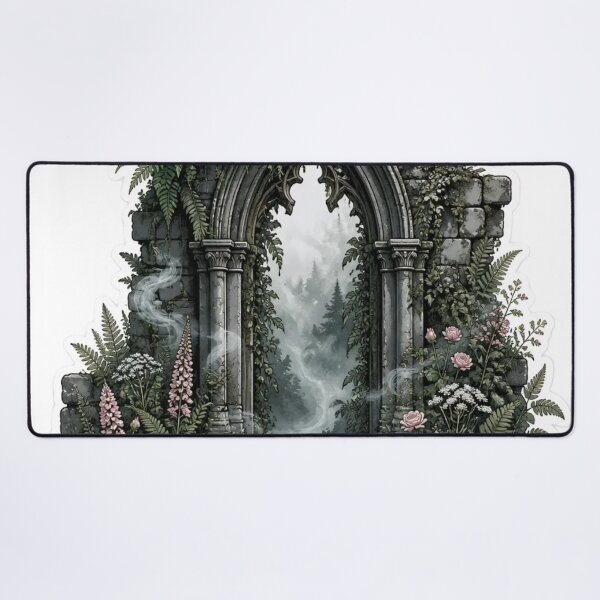 Item preview, Ethereal Ruins & Ferns Dark Cottagecore Highland designed and sold by StickyGuys.