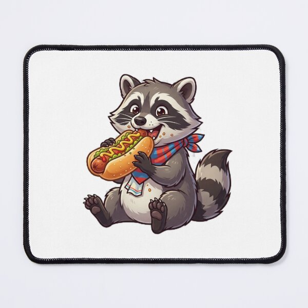 Item preview, Raccoon eating a hotdog designed and sold by Andersong.