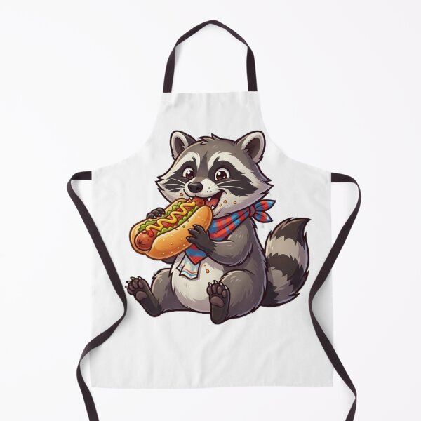 Item preview, Raccoon eating a hotdog designed and sold by Andersong.