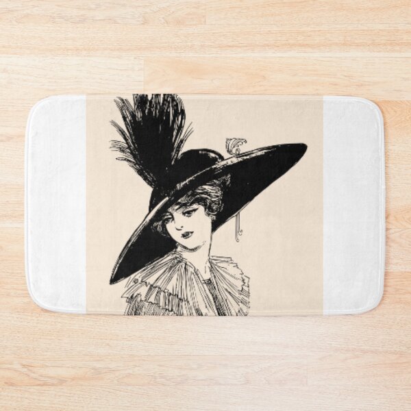 Item preview, Vintage Lady Victorian Hat Sketch designed and sold by NNCollection.