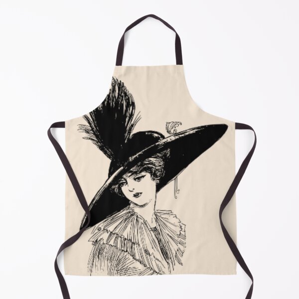 Item preview, Vintage Lady Victorian Hat Sketch designed and sold by NNCollection.