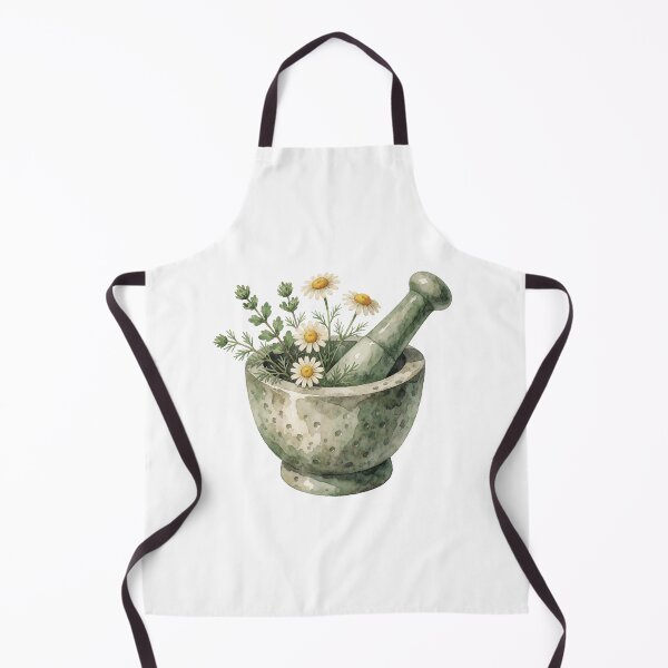 Item preview, Herbal Mortar and Pestle Botanical Illustration designed and sold by AillustriaAK.
