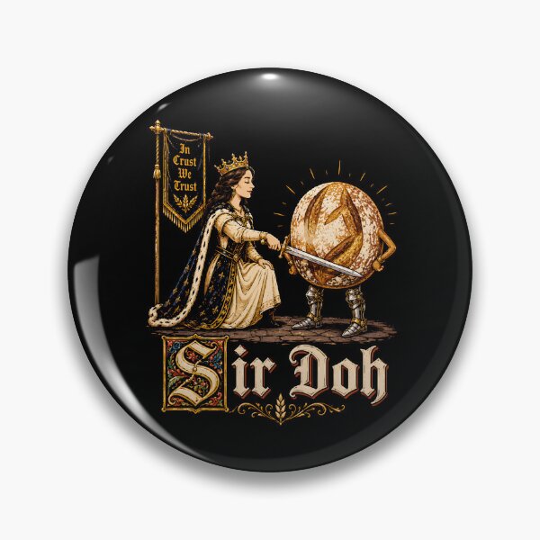 Item preview, Sir Doh Funny Sourdough Bread Baking Medieval Knight Humor designed and sold by DesignsByAnett.