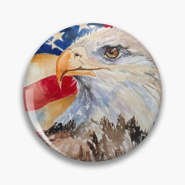 Item preview, American Eagle with American Flag Painting designed and sold by CWiltermood.