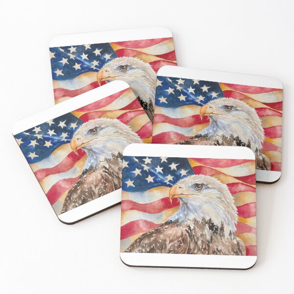Item preview, American Eagle with American Flag Painting designed and sold by CWiltermood.
