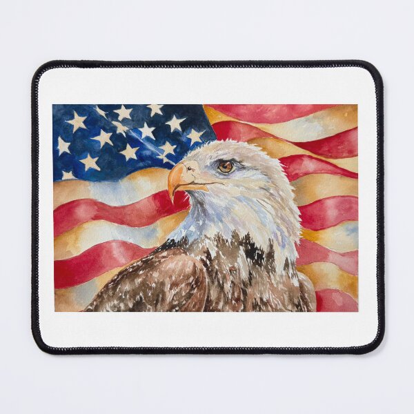 Item preview, American Eagle with American Flag Painting designed and sold by CWiltermood.