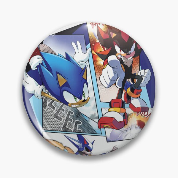 Item preview, Sonic The Hedgehog And Shadow Comic Panel Style Action Battle designed and sold by Clyrexor.