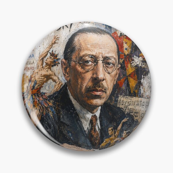 Item preview, Igor Stravinsky Russian composer, pianist, and conductor painting. designed and sold by GalleryKauffeld.