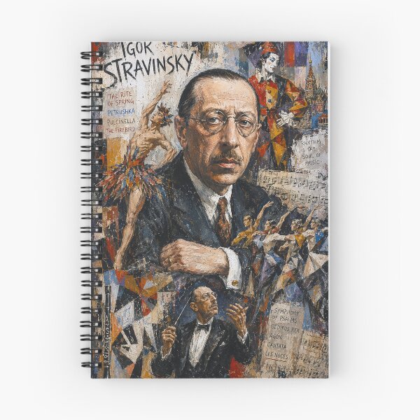 Item preview, Igor Stravinsky Russian composer, pianist, and conductor painting. designed and sold by GalleryKauffeld.
