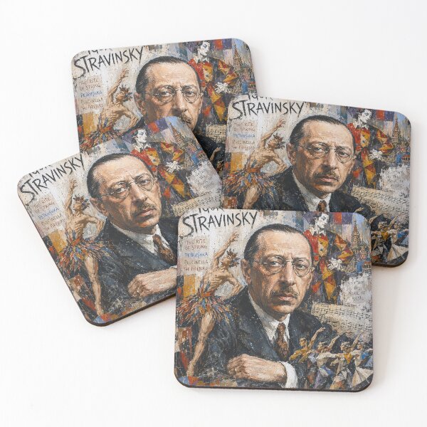 Item preview, Igor Stravinsky, compositor, pianista y director de orquesta ruso, pintor. designed and sold by GalleryKauffeld.