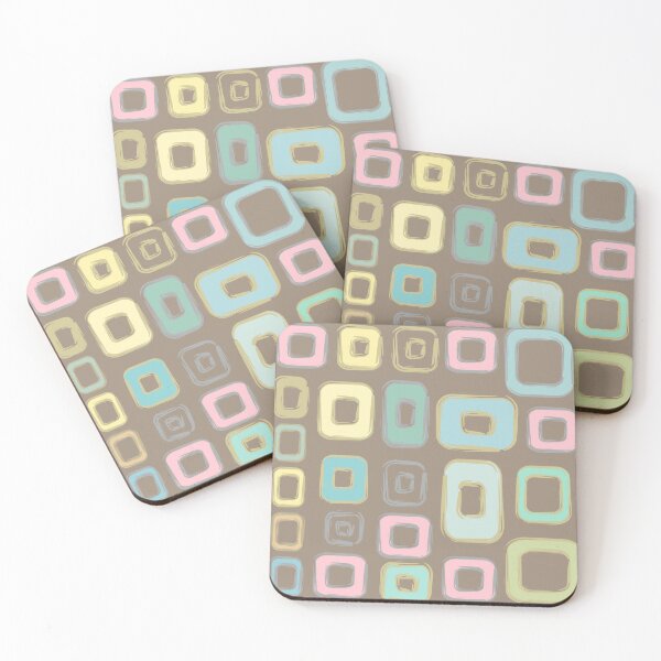 Item preview, Abstract Squares Pastel designed and sold by Indra's Net.