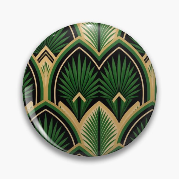 Item preview, Art Deco Botanical Fan Tropical Palm designed and sold by StickyGuys.