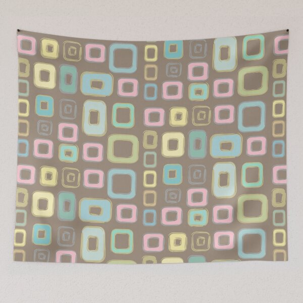 Item preview, Abstract Squares Pastel designed and sold by Indra's Net.