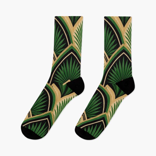 Item preview, Art Deco Botanical Fan Tropical Palm designed and sold by StickyGuys.