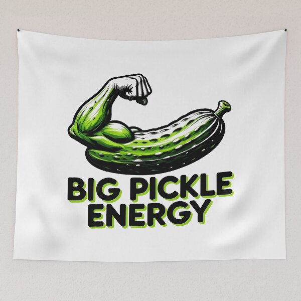 Item preview, funny inappropriate pickles Big Pickle Energy designed and sold by Uglyandcute.