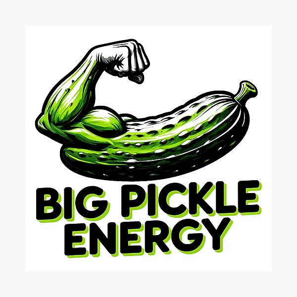 Item preview, funny inappropriate pickles Big Pickle Energy designed and sold by Uglyandcute.