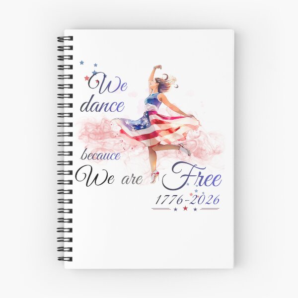 Item preview, We Dance Because We Are Free Watercolor Patriotic Dancer 2026 designed and sold by BlueprintBold.