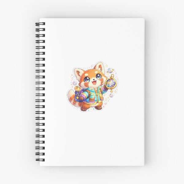 Item preview, Cosmic Red Panda Explorer – Cute Galaxy Kawaii Sticker designed and sold by blossomfun.