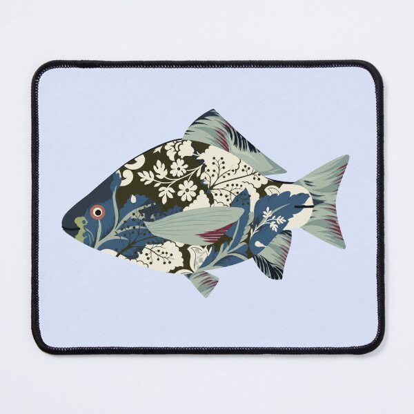 Item preview, Floral Pattern Fish Illustration designed and sold by minbadesign.