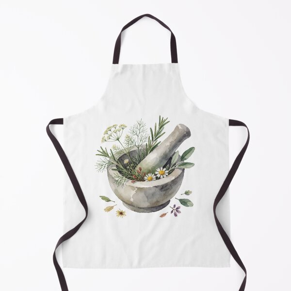 Item preview, Herbal Mortar and Pestle Botanical Illustration designed and sold by AillustriaAK.