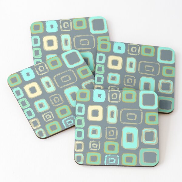 Item preview, Abstract Squares Pastel on Gray designed and sold by Indra's Net.