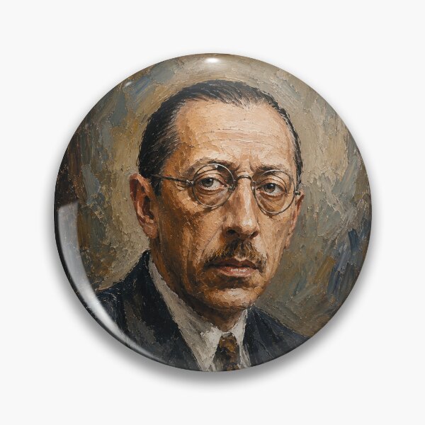 Item preview, Igor Stravinsky Russian composer, pianist, and conductor painting. designed and sold by GalleryKauffeld.