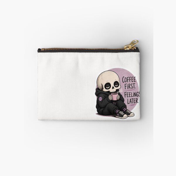 Item preview, Coffee First Feelings Later Skeleton designed and sold by KØTA Studio.