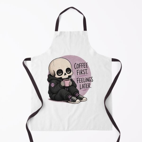 Item preview, Coffee First Feelings Later Skeleton designed and sold by KØTA Studio.