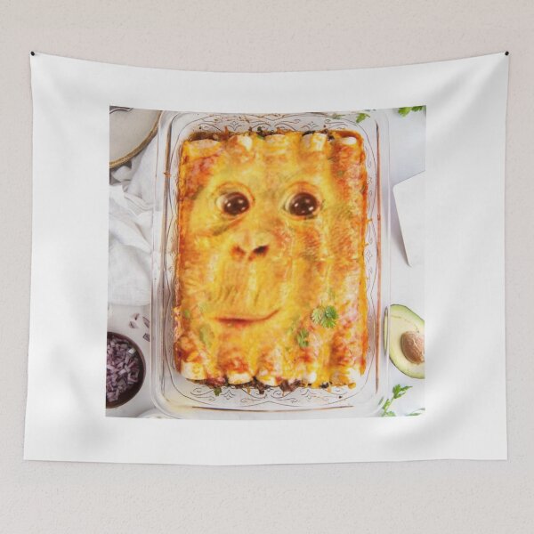 Item preview, lasagna orangutan face meme designed and sold by cloudzer0000.
