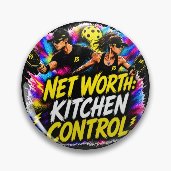 Item preview, Net Worth Kitchen Control Pickleball Shirt – Funny Trash Talk Gift for Competitive Players designed and sold by Surrealtrends.
