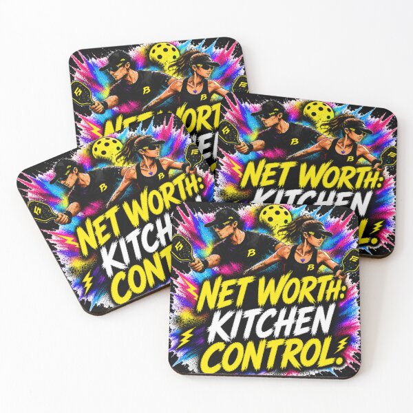 Item preview, Net Worth Kitchen Control Pickleball Shirt – Funny Trash Talk Gift for Competitive Players designed and sold by Surrealtrends.