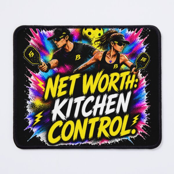 Item preview, Net Worth Kitchen Control Pickleball Shirt – Funny Trash Talk Gift for Competitive Players designed and sold by Surrealtrends.